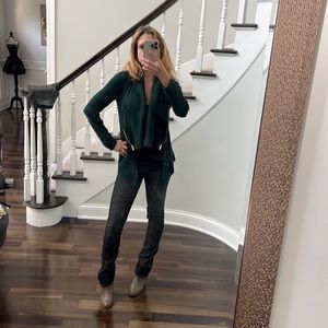 Inc dark green sweater